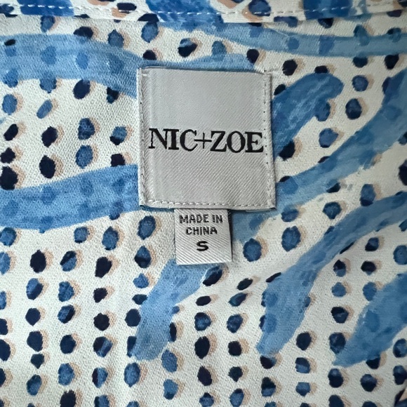 NIC+ZOE Blue and White Midi Dress - Picture 8 of 14